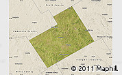Satellite Map of Hamilton County, shaded relief outside
