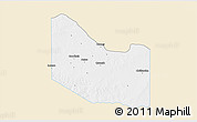 Classic Style 3D Map of Hardeman County, single color outside