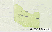 Physical 3D Map of Hardeman County, lighten
