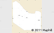 Classic Style Simple Map of Hardeman County, single color outside
