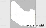 Gray Simple Map of Hardeman County, single color outside