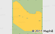 Savanna Style Simple Map of Hardeman County, single color outside