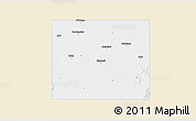 Classic Style 3D Map of Haskell County, single color outside
