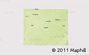 Physical 3D Map of Haskell County, cropped outside