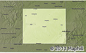 Physical 3D Map of Haskell County, darken