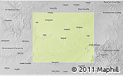 Physical 3D Map of Haskell County, desaturated