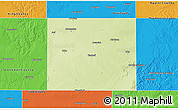 Physical 3D Map of Haskell County, political outside
