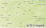 Physical 3D Map of Haskell County