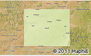 Physical 3D Map of Haskell County, satellite outside