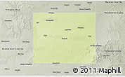 Physical 3D Map of Haskell County, semi-desaturated