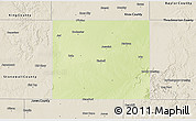 Physical 3D Map of Haskell County, shaded relief outside