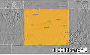 Political 3D Map of Haskell County, desaturated