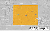 Political 3D Map of Haskell County, lighten, desaturated