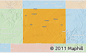 Political 3D Map of Haskell County, lighten