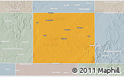 Political 3D Map of Haskell County, lighten, semi-desaturated