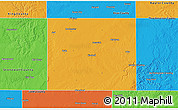 Political 3D Map of Haskell County