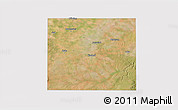 Satellite 3D Map of Haskell County, cropped outside