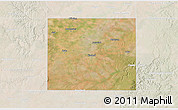 Satellite 3D Map of Haskell County, lighten