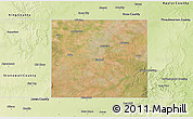 Satellite 3D Map of Haskell County, physical outside