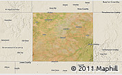 Satellite 3D Map of Haskell County, shaded relief outside