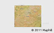 Satellite 3D Map of Haskell County, single color outside