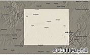 Shaded Relief 3D Map of Haskell County, darken