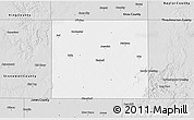 Silver Style 3D Map of Haskell County