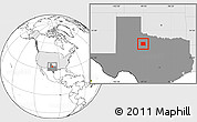 Blank Location Map of Haskell County, highlighted country, highlighted parent region