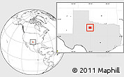 Blank Location Map of Haskell County, highlighted parent region