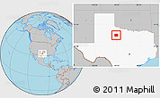 Gray Location Map of Haskell County, highlighted parent region