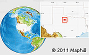 Physical Location Map of Haskell County, highlighted country