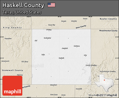 Classic Style Map of Haskell County