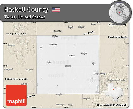 Classic Style Map of Haskell County