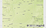 Physical Map of Haskell County