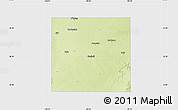 Physical Map of Haskell County, single color outside