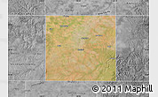 Satellite Map of Haskell County, desaturated