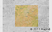 Satellite Map of Haskell County, lighten, desaturated