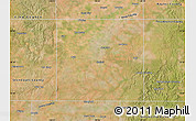 Satellite Map of Haskell County