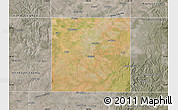 Satellite Map of Haskell County, semi-desaturated
