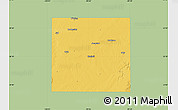 Savanna Style Map of Haskell County, single color outside