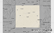 Shaded Relief Map of Haskell County, darken, desaturated