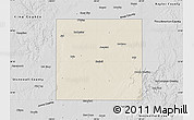 Shaded Relief Map of Haskell County, desaturated