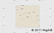Shaded Relief Map of Haskell County, single color outside