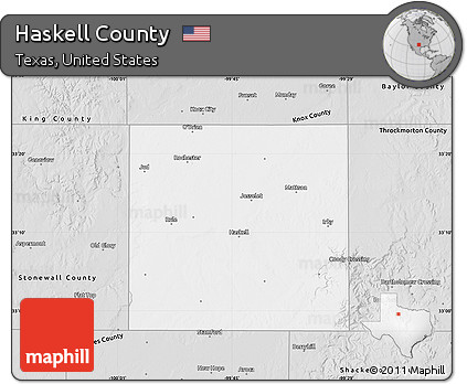 Silver Style Map of Haskell County