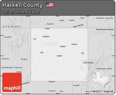 Silver Style Map of Haskell County