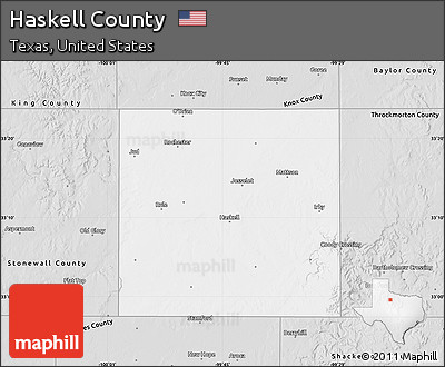 Silver Style Map of Haskell County