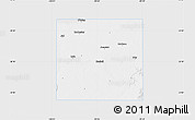 Silver Style Map of Haskell County, single color outside