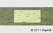 Physical Panoramic Map of Haskell County, darken