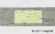 Physical Panoramic Map of Haskell County, darken, semi-desaturated