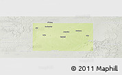 Physical Panoramic Map of Haskell County, lighten, semi-desaturated